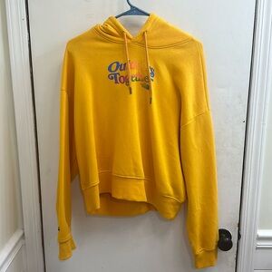 North Face “Outdoors Together” Womens Large Croptop Hoodie